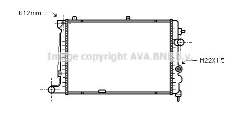 AVA QUALITY COOLING Радиатор, охлаждение двигателя OL2174